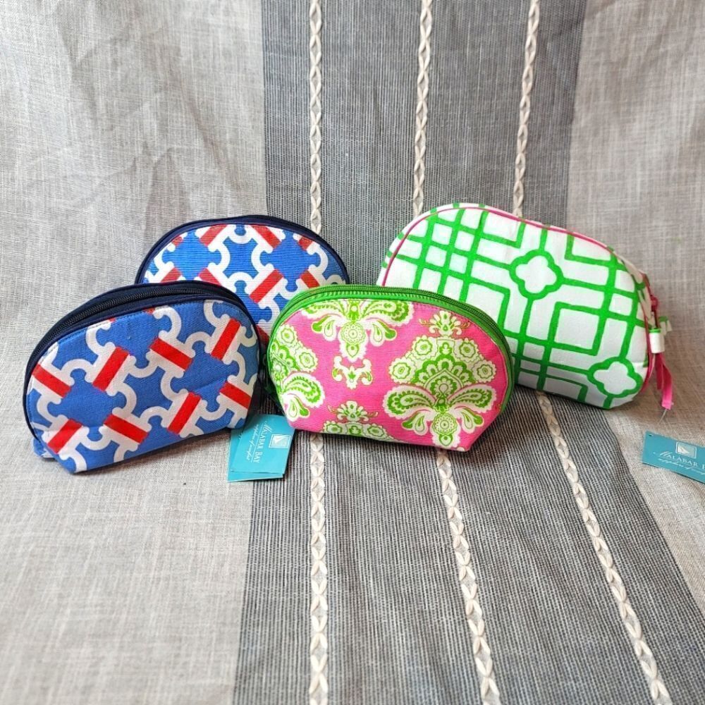 NWT- MALABAR BAY Organic Cotton Makeup Bag Bundle